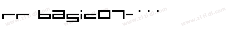 rr basic07字体转换